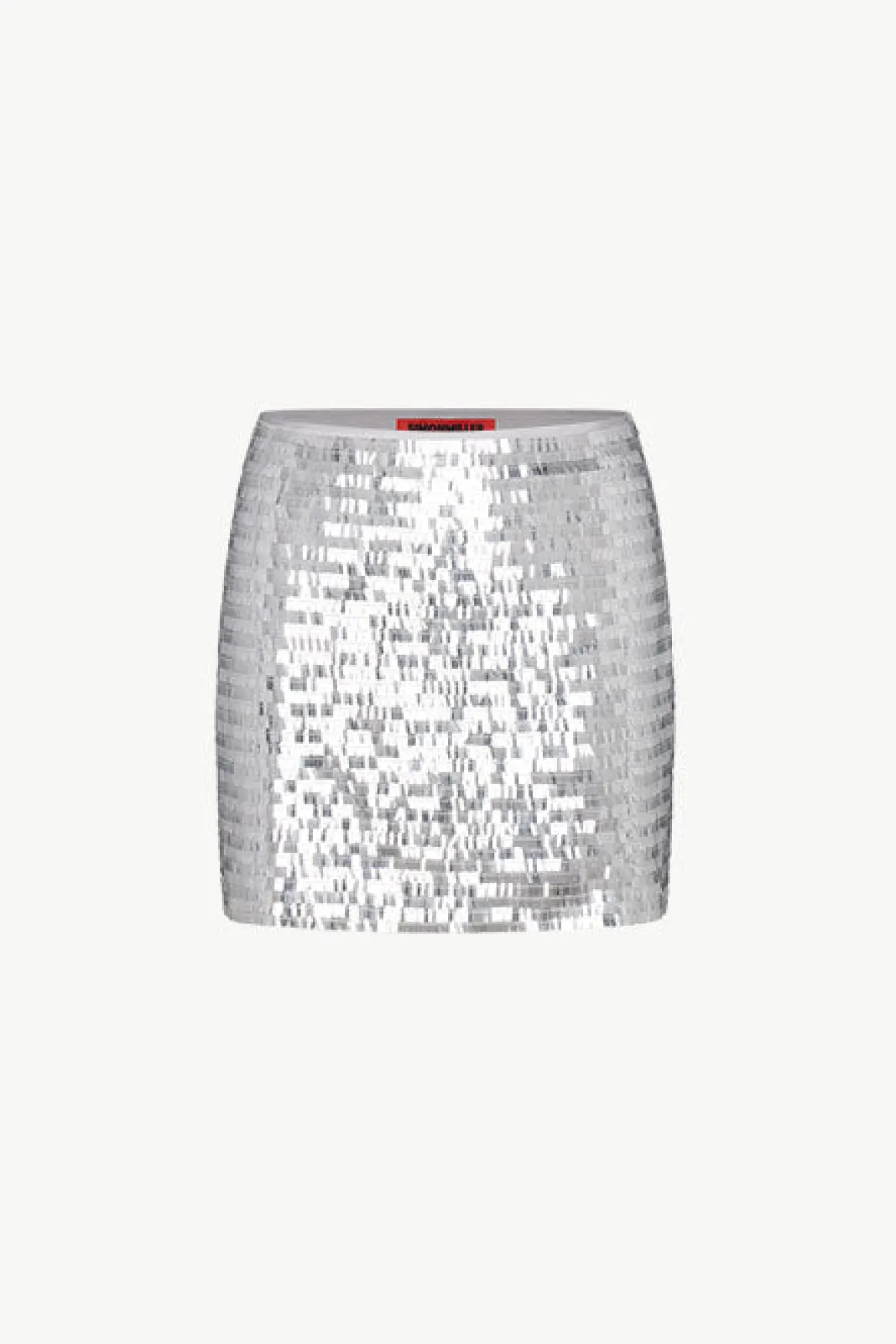Sequin Dizzy Skirt in Satellite Silver