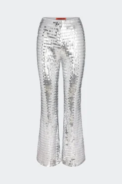 Sequin Robo Pant in Satellite Silver