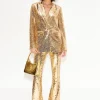 Sequin Robo Pant in Star Gold