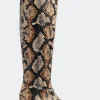 Snake Tall Kuki Boot in Snake Print