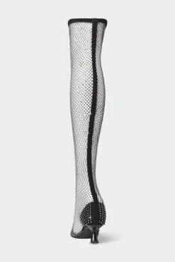 Stocking Boot in Black/Clear