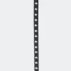 Vegan Leather Studded Strap in Black/Silver