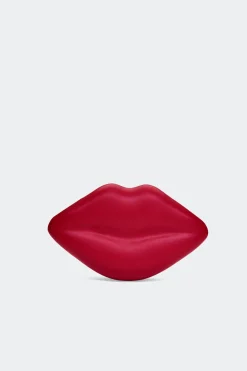 Vegan Lip Clutch in Lucky Red
