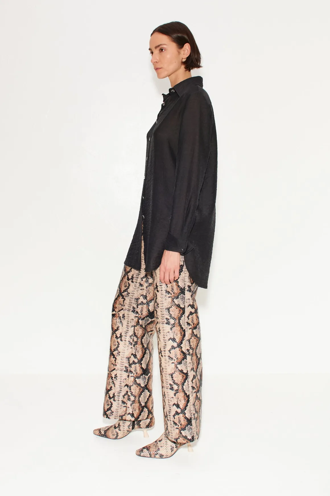 Vegan Snake Pant in Snake Print