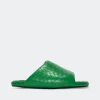 Woven Bubble Slide in Gummy Green