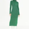 Zumi Textured Knit Dress in Gummy Green