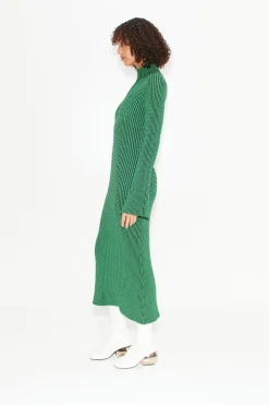 Zumi Textured Knit Dress in Gummy Green