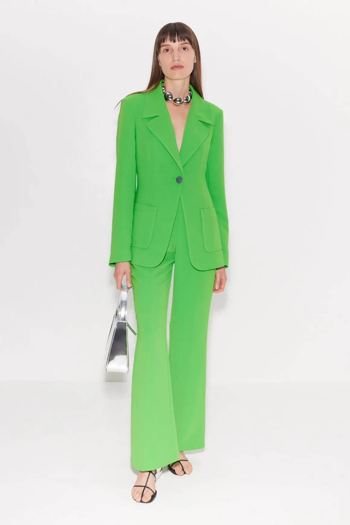 Zypresse Crepe Pants in Gummy Green